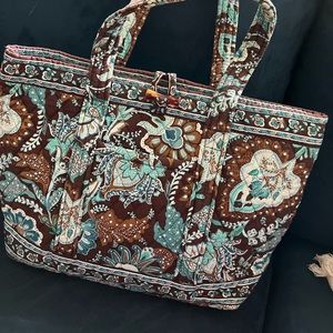 Small Vera Bradley Toggle Tote - Java Blue